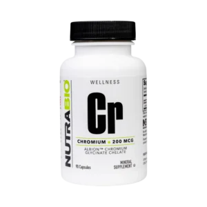 NutraBio Chromium Chelate GTF (200mcg) 90 Capsules