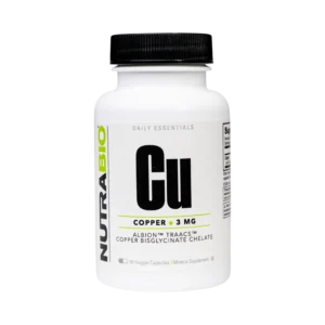 NutraBio Copper Chelate (3 mg) 90 Capsules