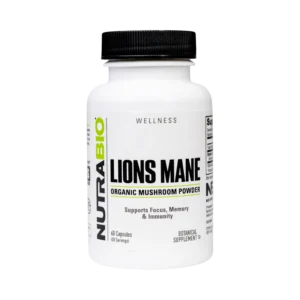 NutraBio Lions Mane (500 mg) 60 Capsules