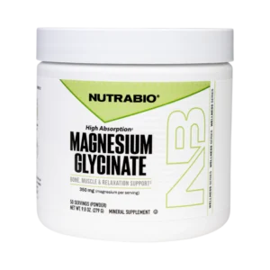 NutraBio Magnesium Glycinate Powder 50 Servings